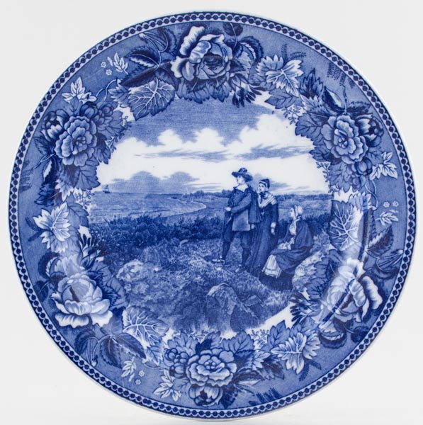 Plate Pilgrim Exiles c1900